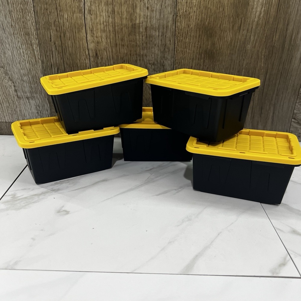 Lowe's Set Of 5 Teeny Mini Plastic Storage Totes With Lids Tik Tok Viral!!